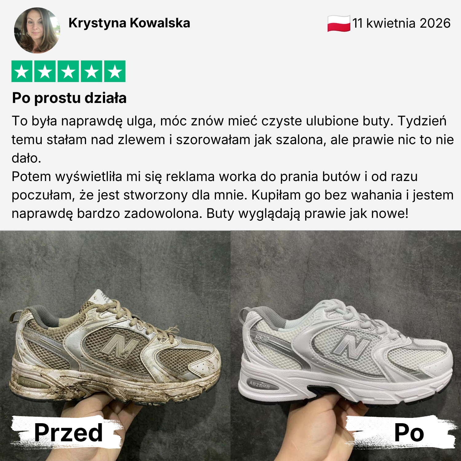 Czyste buty w zaledwie 30 minut prosto z pralki