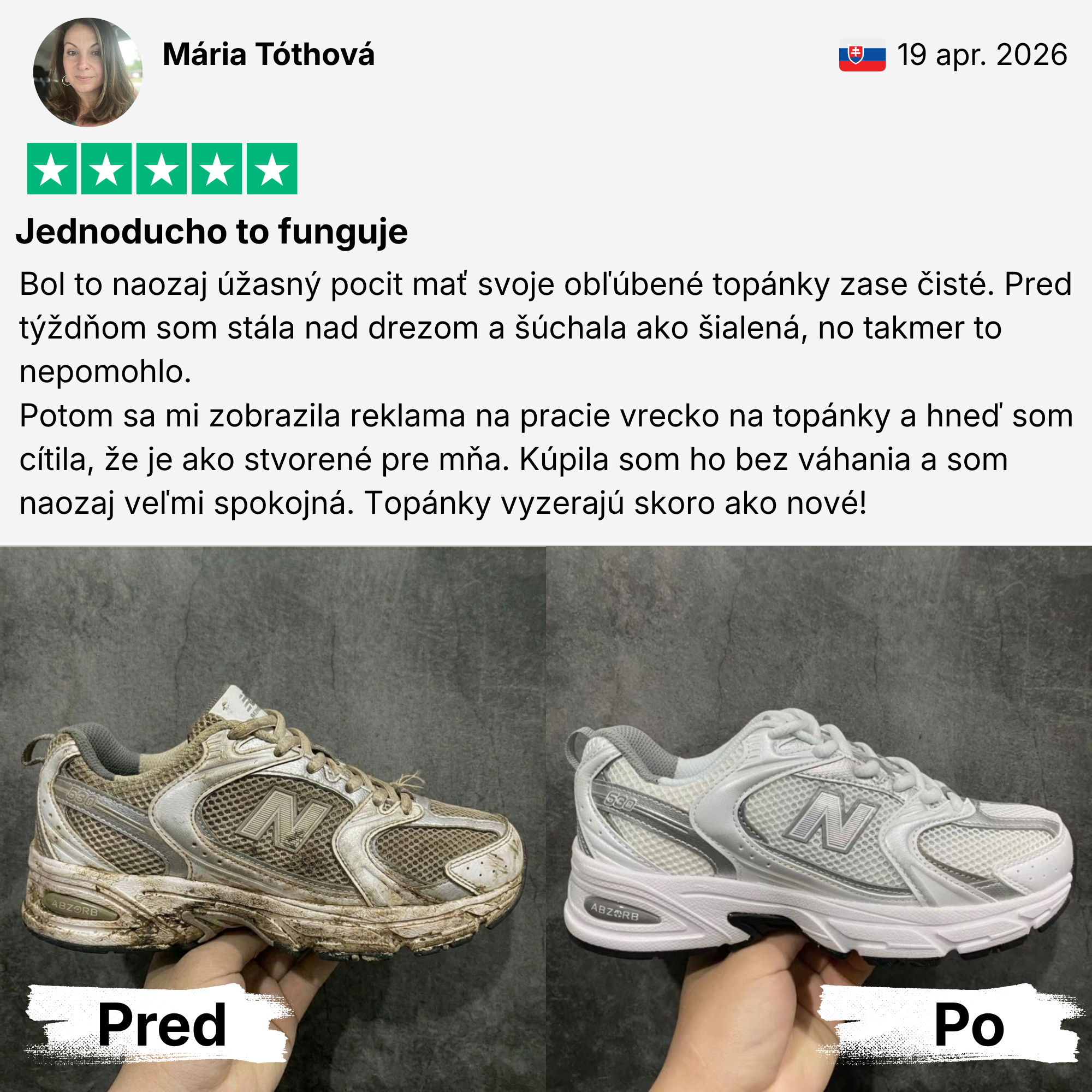 Majte čisté topánky len za 30 minút priamo z práčky