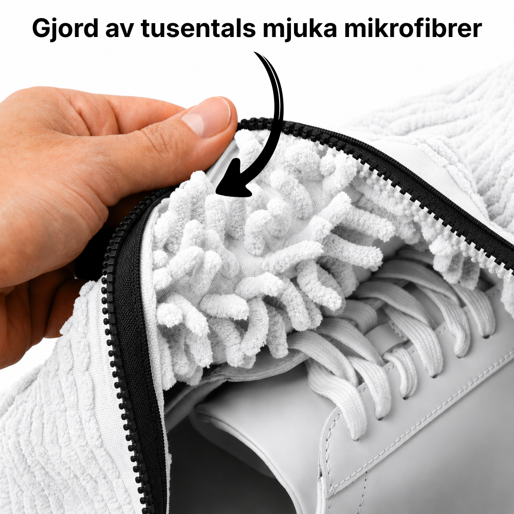 Schone schoenen in slechts 30 minuten – direct uit de wasmachine.